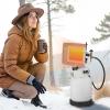 imageVEVOR Propane Tank Top Heater 30000 BTU Rapid Heating 180Degree Infrared Radiant Tank Top Gas Heater 3 Heat Settings for Ice FishingHuntingOutdoor Work Single Burner SquareSquare  15000BTU