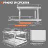 imageVEVOR Pull Out Cabinet Organizer 12quotW x 21quotD Heavy Duty Slide Out Pantry Shelves ChromePlated Steel Roll Out Drawers Sliding Drawer Storage for Home Inside Kitchen Cabinet Bathroom Under Sink20W x 21D