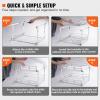 imageVEVOR Pull Out Cabinet Organizer 12quotW x 21quotD Heavy Duty Slide Out Pantry Shelves ChromePlated Steel Roll Out Drawers Sliding Drawer Storage for Home Inside Kitchen Cabinet Bathroom Under Sink17W x 21D
