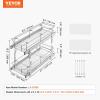 imageVEVOR Pull Out Cabinet Organizer 12quotW x 21quotD Heavy Duty Slide Out Pantry Shelves ChromePlated Steel Roll Out Drawers Sliding Drawer Storage for Home Inside Kitchen Cabinet Bathroom Under Sink8W x 21D