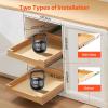 imageVEVOR Pull Out Cabinet Organizer 17quotW x 21quotD Cabinet Drawer Soft Close Slide out Shelf HeavyDuty Sliding Wood Drawer Bottom and Side Assembly Base Cabinet Organization for Kitchen Pantry Bathroom1 Tier