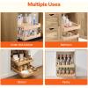 imageVEVOR Pull Out Cabinet Organizer 17quotW x 21quotD Cabinet Drawer Soft Close Slide out Shelf HeavyDuty Sliding Wood Drawer Bottom and Side Assembly Base Cabinet Organization for Kitchen Pantry Bathroom2 Tier