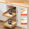 imageVEVOR Pull Out Cabinet Organizer 17quotW x 21quotD Cabinet Drawer Soft Close Slide out Shelf HeavyDuty Sliding Wood Drawer Bottom and Side Assembly Base Cabinet Organization for Kitchen Pantry Bathroom1 Tier
