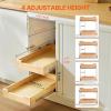 imageVEVOR Pull Out Cabinet Organizer 17quotW x 21quotD Cabinet Drawer Soft Close Slide out Shelf HeavyDuty Sliding Wood Drawer Bottom and Side Assembly Base Cabinet Organization for Kitchen Pantry Bathroom2 Tier