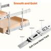 imageVEVOR Pull Out Cabinet Organizer 17quotW x 21quotD Cabinet Drawer Soft Close Slide out Shelf HeavyDuty Sliding Wood Drawer Bottom and Side Assembly Base Cabinet Organization for Kitchen Pantry Bathroom2 Tier