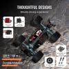 imageVEVOR RC Crawler 124 Scale RC Car Rock Crawler All Terrain 4WD OffRoad Truck with led Light 2 Rechargeable Batteries 2Speed Adjustable Hobby Racing Car Gift for Adults114 Scale