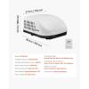 imageVEVOR RV Air Conditioner 15000 BTU NonDucted Rooftop RV AC 65 dB Quiet Design Highly Compatible with Airconditioning Unit for Campers Vans Trailers White Single HostNo Accessories