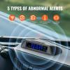 imageVEVOR RV Tire Pressure Monitoring System 73116 PSI Trailer TPMS 6 Tire with 6 Sensors 5 Alarm Modes Waterproof TPMS Sensors Set Solar Charge and Realtime Display Signal Boostersolar power and USB