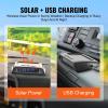 imageVEVOR RV Tire Pressure Monitoring System 73116 PSI Trailer TPMS 6 Tire with 6 Sensors 5 Alarm Modes Waterproof TPMS Sensors Set Solar Charge and Realtime Display Signal Boostersolar power and USB