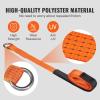 imageVEVOR Ratchet Tie Down Straps Kit 2quot x 120quot Tire Straps 5512 LBS Working Load 11023 LBS Breaking Strength Car Tie Down Straps with Snap Hooks for Passenger Car Truck Trailer 4PackHeavy Duty Ratchets