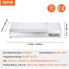 imageVEVOR Refrigerated Condiment Prep Station 135 W Countertop Refrigerated Condiment Station with 2 13 Pans ampamp 4 16 Pans 304 Stainless Body and PC Lid Sandwich Prep Table with Stainless Guard ETLStainless 55in