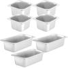 imageVEVOR Refrigerated Condiment Prep Station 135 W Countertop Refrigerated Condiment Station with 2 13 Pans ampamp 4 16 Pans 304 Stainless Body and PC Lid Sandwich Prep Table with Stainless Guard ETL1 Count Pack of 1