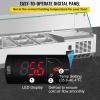 imageVEVOR Refrigerated Condiment Prep Station 135 W Countertop Refrigerated Condiment Station with 2 13 Pans ampamp 4 16 Pans 304 Stainless Body and PC Lid Sandwich Prep Table with Stainless Guard ETL40 in