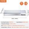 imageVEVOR Refrigerated Condiment Prep Station 135 W Countertop Refrigerated Condiment Station with 2 13 Pans ampamp 4 16 Pans 304 Stainless Body and PC Lid Sandwich Prep Table with Stainless Guard ETLStainless 60in