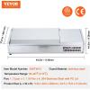 imageVEVOR Refrigerated Condiment Prep Station 135 W Countertop Refrigerated Condiment Station with 2 13 Pans ampamp 4 16 Pans 304 Stainless Body and PC Lid Sandwich Prep Table with Stainless Guard ETLStainless 48in