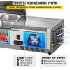imageVEVOR Refrigerated Condiment Prep Station 135 W Countertop Refrigerated Condiment Station with 2 13 Pans ampamp 4 16 Pans 304 Stainless Body and PC Lid Sandwich Prep Table with Stainless Guard ETLStainless 55