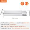 imageVEVOR Refrigerated Condiment Prep Station 135 W Countertop Refrigerated Condiment Station with 2 13 Pans ampamp 4 16 Pans 304 Stainless Body and PC Lid Sandwich Prep Table with Stainless Guard ETLStainless 71in