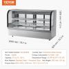 imageVEVOR Refrigerated Display Case 5 CuFt146L Countertop Pastry Display Case 2Tier Commercial Display Refrigerator with LED Lighting TURBO Cooling FrostFree AirCooling for BakeryDeli Case 32 CuFt