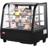 imageVEVOR Refrigerated Display Case 5 CuFt146L Countertop Pastry Display Case 2Tier Commercial Display Refrigerator with LED Lighting TURBO Cooling FrostFree AirCooling for BakeryCurved