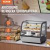 imageVEVOR Refrigerated Display Case 5 CuFt146L Countertop Pastry Display Case 2Tier Commercial Display Refrigerator with LED Lighting TURBO Cooling FrostFree AirCooling for Bakery42 CuFt