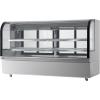 imageVEVOR Refrigerated Display Case 5 CuFt146L Countertop Pastry Display Case 2Tier Commercial Display Refrigerator with LED Lighting TURBO Cooling FrostFree AirCooling for BakeryDeli Case 32 CuFt