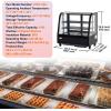 imageVEVOR Refrigerated Display Case 5 CuFt146L Countertop Pastry Display Case 2Tier Commercial Display Refrigerator with LED Lighting TURBO Cooling FrostFree AirCooling for BakeryCurved