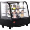 imageVEVOR Refrigerated Display Case 5 CuFt146L Countertop Pastry Display Case 2Tier Commercial Display Refrigerator with LED Lighting TURBO Cooling FrostFree AirCooling for BakeryCurved