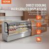 imageVEVOR Refrigerated Display Case 5 CuFt146L Countertop Pastry Display Case 2Tier Commercial Display Refrigerator with LED Lighting TURBO Cooling FrostFree AirCooling for BakeryDeli Case 32 CuFt