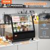 imageVEVOR Refrigerated Display Case 5 CuFt146L Countertop Pastry Display Case 2Tier Commercial Display Refrigerator with LED Lighting TURBO Cooling FrostFree AirCooling for BakeryCurved