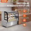 imageVEVOR Refrigerated Display Case 5 CuFt146L Countertop Pastry Display Case 2Tier Commercial Display Refrigerator with LED Lighting TURBO Cooling FrostFree AirCooling for BakeryDeli Case 18 CuFt
