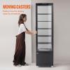 imageVEVOR Refrigerated Display Case 5 CuFt146L Countertop Pastry Display Case 2Tier Commercial Display Refrigerator with LED Lighting TURBO Cooling FrostFree AirCooling for Bakery98 CuFt