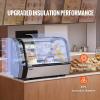 imageVEVOR Refrigerated Display Case 5 CuFt146L Countertop Pastry Display Case 2Tier Commercial Display Refrigerator with LED Lighting TURBO Cooling FrostFree AirCooling for Bakery5 CuFt