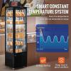 imageVEVOR Refrigerated Display Case 5 CuFt146L Countertop Pastry Display Case 2Tier Commercial Display Refrigerator with LED Lighting TURBO Cooling FrostFree AirCooling for Bakery98 CuFt