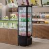 imageVEVOR Refrigerated Display Case 5 CuFt146L Countertop Pastry Display Case 2Tier Commercial Display Refrigerator with LED Lighting TURBO Cooling FrostFree AirCooling for Bakery98 CuFt