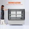 imageVEVOR Refrigerated Display Case 5 CuFt146L Countertop Pastry Display Case 2Tier Commercial Display Refrigerator with LED Lighting TURBO Cooling FrostFree AirCooling for BakeryDeli Case 18 CuFt