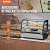 imageVEVOR Refrigerated Display Case 5 CuFt146L Countertop Pastry Display Case 2Tier Commercial Display Refrigerator with LED Lighting TURBO Cooling FrostFree AirCooling for Bakery5 CuFt