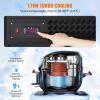 imageVEVOR Refrigerated Display Case 5 CuFt146L Countertop Pastry Display Case 2Tier Commercial Display Refrigerator with LED Lighting TURBO Cooling FrostFree AirCooling for BakeryCurved