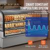 imageVEVOR Refrigerated Display Case 5 CuFt146L Countertop Pastry Display Case 2Tier Commercial Display Refrigerator with LED Lighting TURBO Cooling FrostFree AirCooling for BakeryDeli Case 32 CuFt
