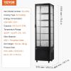 imageVEVOR Refrigerated Display Case 5 CuFt146L Countertop Pastry Display Case 2Tier Commercial Display Refrigerator with LED Lighting TURBO Cooling FrostFree AirCooling for Bakery98 CuFt