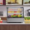 imageVEVOR Refrigerated Display Case 5 CuFt146L Countertop Pastry Display Case 2Tier Commercial Display Refrigerator with LED Lighting TURBO Cooling FrostFree AirCooling for Bakery42 CuFt