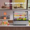 imageVEVOR Refrigerated Display Case 5 CuFt146L Countertop Pastry Display Case 2Tier Commercial Display Refrigerator with LED Lighting TURBO Cooling FrostFree AirCooling for Bakery42 CuFt