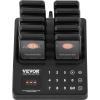 imageVEVOR Restaurant Pager System Wireless 400m Long Range Lineup Waiting Queue Signal Guest Customer Calling Beepers with Vibration ampamp Flashing 24 Buzzers for Food Truck Church Nursery Hospital10 Pagers