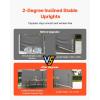 imageVEVOR Retractable Side Awning 71x 138 Outdoor Privacy Screen 180g Polyester WaterProof Retractable Patio Screen UV 30 Room Divider Wind Screen for Patio Backyard Balcony GrayGray