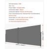 imageVEVOR Retractable Side Awning 71x 138 Outdoor Privacy Screen 180g Polyester WaterProof Retractable Patio Screen UV 30 Room Divider Wind Screen for Patio Backyard Balcony GrayGray