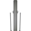 imageVEVOR Retractable Side Awning 71x 138 Outdoor Privacy Screen 180g Polyester WaterProof Retractable Patio Screen UV 30 Room Divider Wind Screen for Patio Backyard Balcony GrayGray
