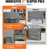 imageVEVOR Retractable Side Awning 71x 138 Outdoor Privacy Screen 180g Polyester WaterProof Retractable Patio Screen UV 30 Room Divider Wind Screen for Patio Backyard Balcony GrayGray