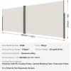 imageVEVOR Retractable Side Awning 71x 138 Outdoor Privacy Screen 180g Polyester WaterProof Retractable Patio Screen UV 30 Room Divider Wind Screen for Patio Backyard Balcony GrayBeige
