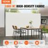 imageVEVOR Retractable Side Awning 71x 138 Outdoor Privacy Screen 180g Polyester WaterProof Retractable Patio Screen UV 30 Room Divider Wind Screen for Patio Backyard Balcony GrayBeige
