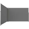 imageVEVOR Retractable Side Awning 71x 138 Outdoor Privacy Screen 180g Polyester WaterProof Retractable Patio Screen UV 30 Room Divider Wind Screen for Patio Backyard Balcony GrayGray