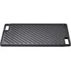 imageVEVOR Reversible GrillGriddle 17x10 PreSeasoned Cast Iron Griddle Rectangular Double Burner Griddle Pan NonStick Family Pan Cookware with Handles Flat Top Plate for BBQ Gas Grill Black167 x 97 x 06